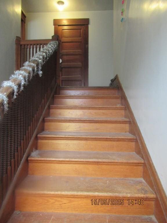 606 Meridian St, Tipton, IA 52772 - view of staircase