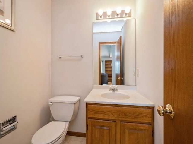 2635 6th St, Marion, IA 52302 - bathroom with vanity and tile patterned floors