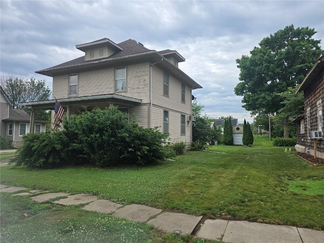 708 E 4th St, Vinton, IA 52349 - view of home's exterior with a lawn
