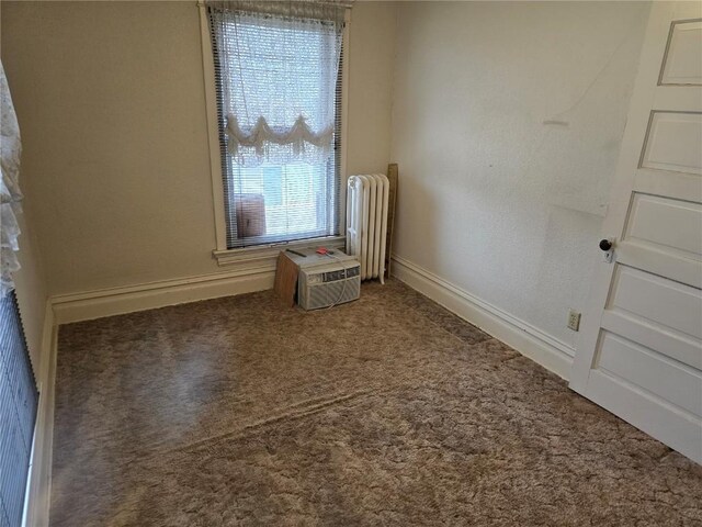 708 E 4th St, Vinton, IA 52349 - spare room featuring carpet and radiator