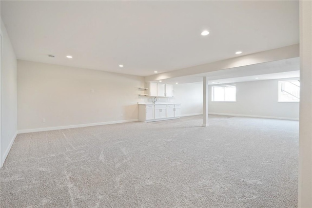 1417 Echo Ridge Ln, Marion, IA 52302 - below grade area with light colored carpet and recessed lighting