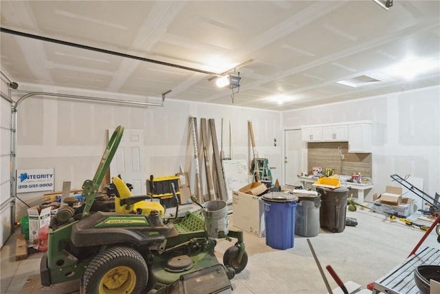 1417 Echo Ridge Ln, Marion, IA 52302 - garage featuring a garage door opener