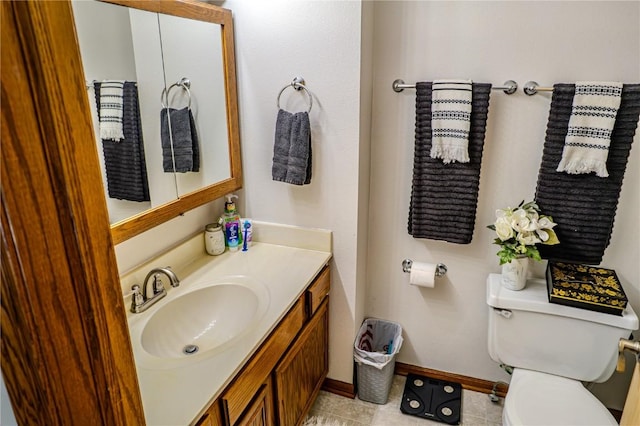 446 Bezdek Dr SW, Cedar Rapids, IA 52405 - half bath with vanity and tile patterned floors