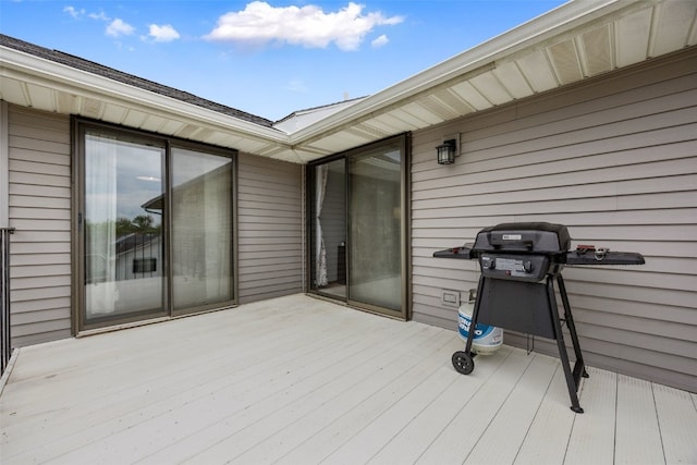 4485 Armar Dr SE Unit 101, Cedar Rapids, IA 52403 - wooden deck with grilling area