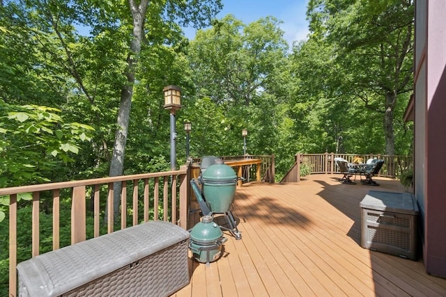 2520 NE Sugar Bottom Rd, Solon, IA 52333 - deck featuring outdoor dining space