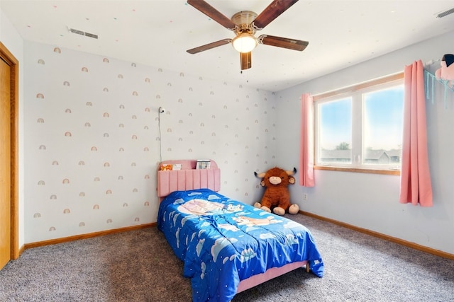 1255 Pacific St, Ely, IA 52227 - bedroom with carpet floors and a ceiling fan