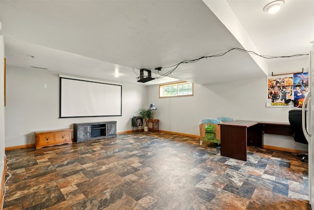 1255 Pacific St, Ely, IA 52227 - cinema room featuring stone finish flooring