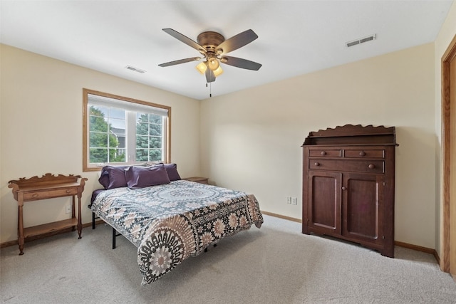 1865 Rock Island Dr, Ely, IA 52227 - bedroom with light carpet and ceiling fan