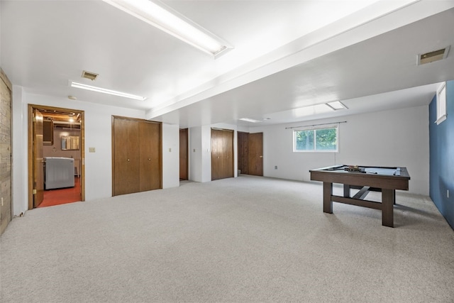 212 4th St SW, Mount Vernon, IA 52314 - game room with carpet flooring and billiards table