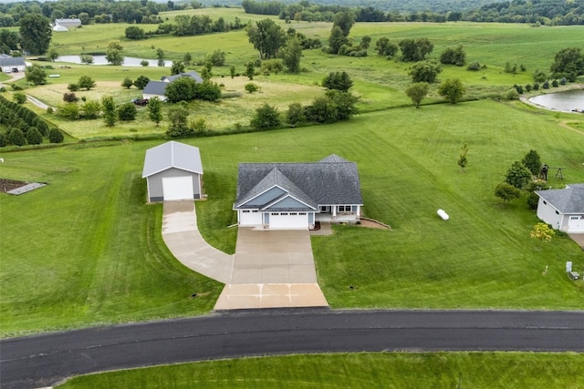 3363 Southridge Dr, Amana, IA 52203 - aerial view of sparsely populated area featuring a large body of water