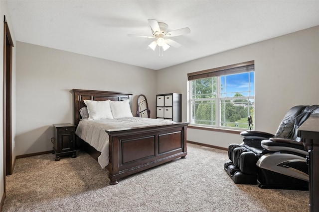 1102 S St, Urbana, IA 52345 - bedroom with light carpet and ceiling fan