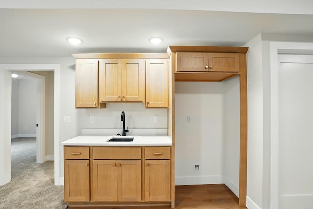 1002 Croell Ave, Tiffin, IA 52340 - kitchen with light countertops and recessed lighting