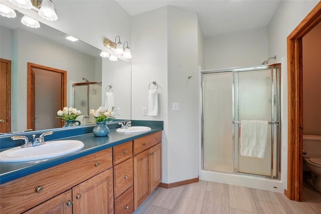 4317 Indian Tl NE, Solon, IA 52333 - full bath featuring double vanity and a stall shower