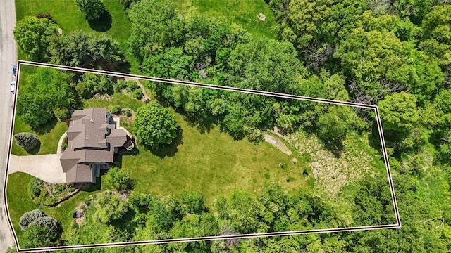 4317 Indian Tl NE, Solon, IA 52333 - aerial view of property and surrounding area featuring property parcel outlined