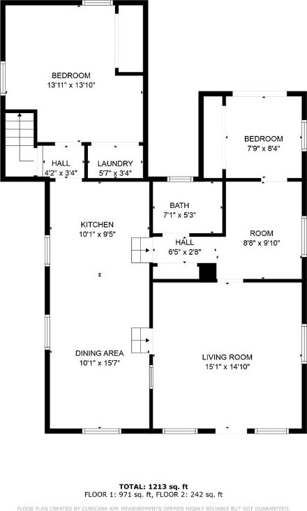 316 E Washington St, Center Point, IA 52213 - view of property floor plan