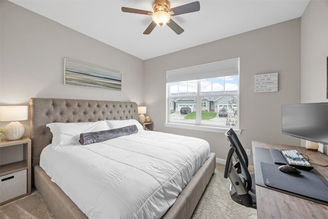 1953 Bowstring Dr, Marion, IA 52302 - carpeted bedroom with a desk and ceiling fan