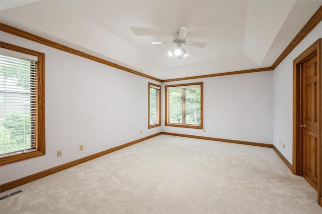 3519 Timber Ridge Trl NE, Cedar Rapids, IA 52411 - empty room featuring plenty of natural light, light carpet, and a ceiling fan