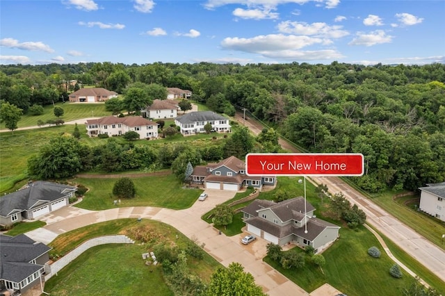664 J Ave NE Unit A, Cedar Rapids, IA 52402 - aerial perspective of suburban area with a heavily wooded area