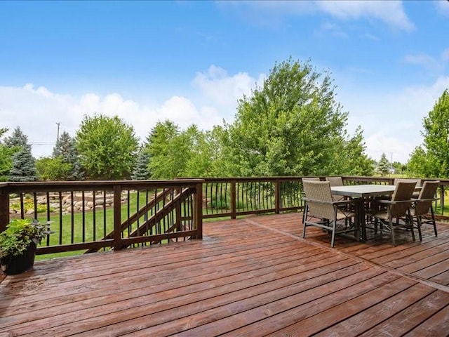 4390 Flagstick Dr, Marion, IA 52302 - deck with outdoor dining area