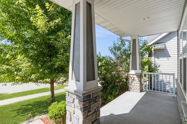 3076 Lower W Branch Rd, Iowa City, IA 52245 - view of porch