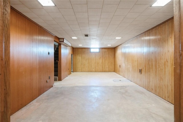 3624 Bel Air Dr SE, Cedar Rapids, IA 52403 - basement with wood walls