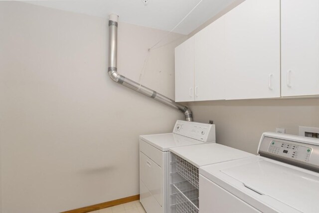 2601 Hickory Trl Unit 1, Iowa City, IA 52245 - washroom with cabinet space and washer and dryer