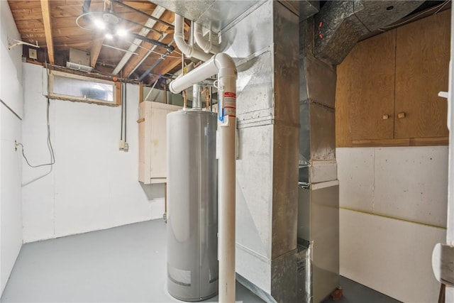 705 Grant Wood Dr SE, Cedar Rapids, IA 52403 - unfinished basement with water heater