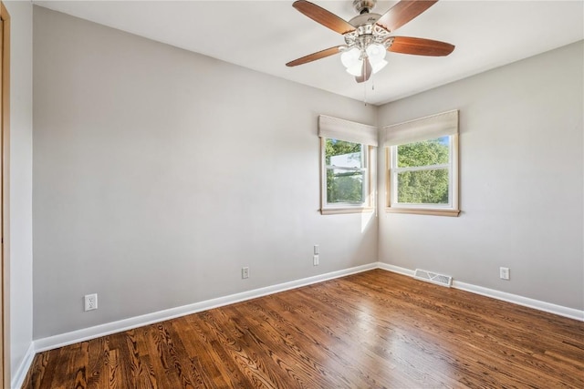 705 Grant Wood Dr SE, Cedar Rapids, IA 52403 - unfurnished room with wood finished floors and ceiling fan