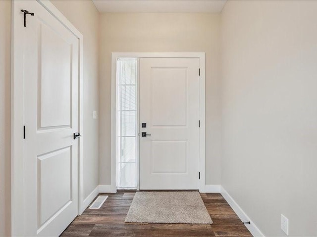 1326 Echo Ridge Ln, Marion, IA 52302 - entrance foyer featuring baseboards and dark wood-style floors