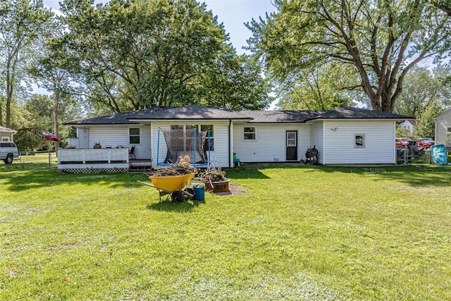 21 Mill St, Walker, IA 52352 - back of house with a wooden deck