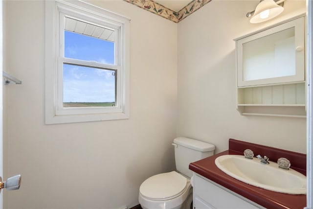6752 29th Ave, Shellsburg, IA 52332 - half bathroom with vanity and toilet