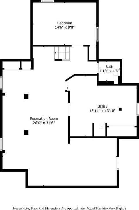 340 18th St NW, Cedar Rapids, IA 52405 - view of room layout