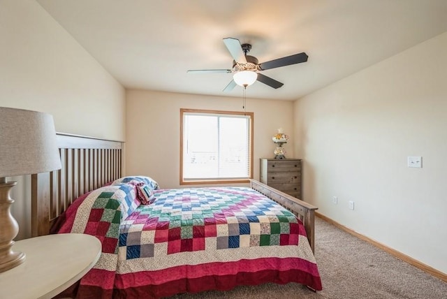 919 Deer Run Dr NE, Cedar Rapids, IA 52402 - carpeted bedroom featuring baseboards and a ceiling fan