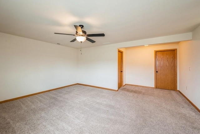 919 Deer Run Dr NE, Cedar Rapids, IA 52402 - unfurnished room with light colored carpet and ceiling fan