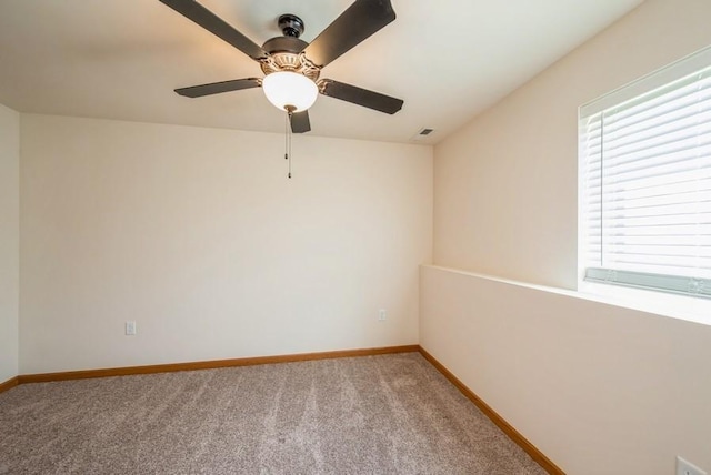919 Deer Run Dr NE, Cedar Rapids, IA 52402 - empty room with ceiling fan and light carpet