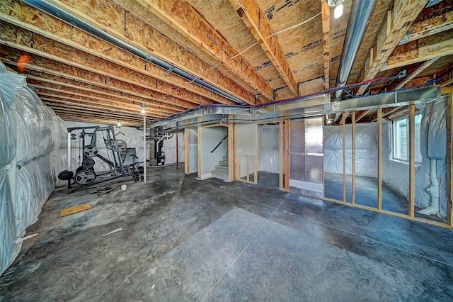 509 Grey Slate Dr SW, Cedar Rapids, IA 52404 - below grade area with stairs