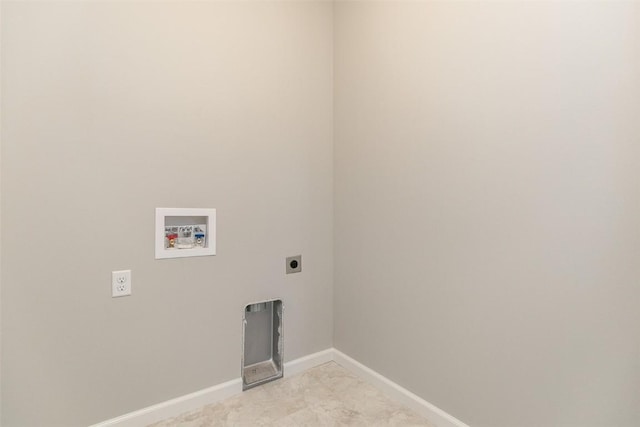 806 Crestview Dr, Solon, IA 52333 - laundry area featuring hookup for an electric dryer and hookup for a washing machine