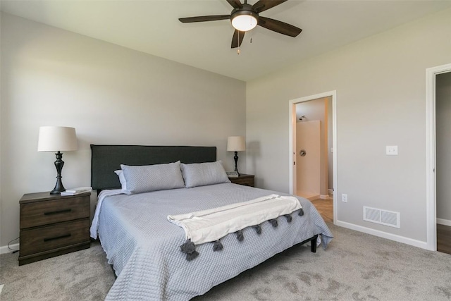 806 Crestview Dr, Solon, IA 52333 - bedroom featuring carpet flooring and ceiling fan