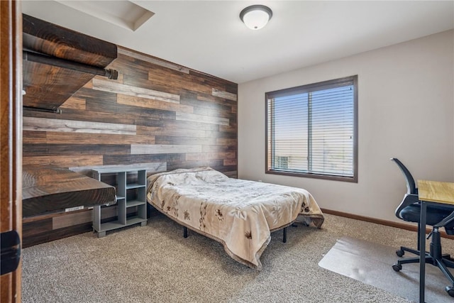 1301 Scarlet Sage Dr SW, Cedar Rapids, IA 52404 - bedroom with wood walls and carpet