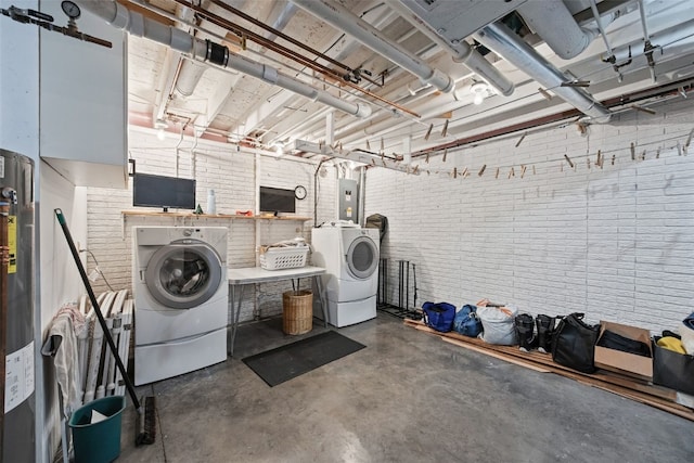 1720 Charleston Dr, Marion, IA 52302 - laundry area with washer and dryer and electric panel