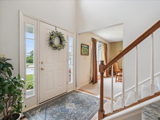 725 High Point Dr SW, Cedar Rapids, IA 52404 - foyer entrance featuring stairway and healthy amount of natural light