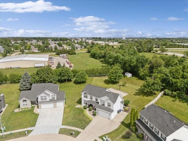 725 High Point Dr SW, Cedar Rapids, IA 52404 - aerial perspective of suburban area with a tree filled landscape