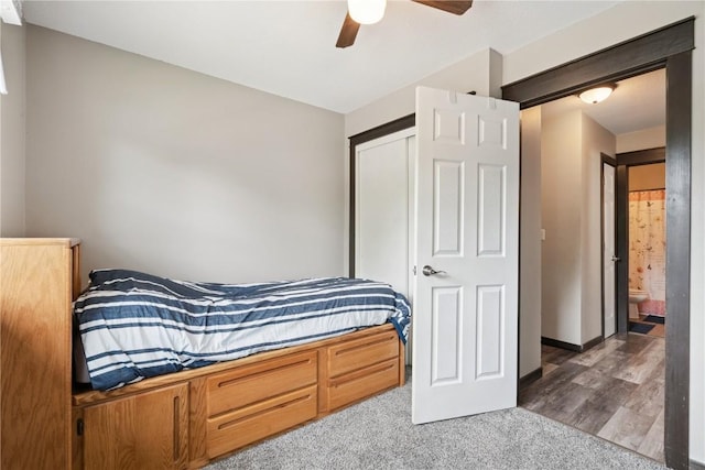 1708 Woodside Ct NW, Cedar Rapids, IA 52405 - bedroom featuring ceiling fan
