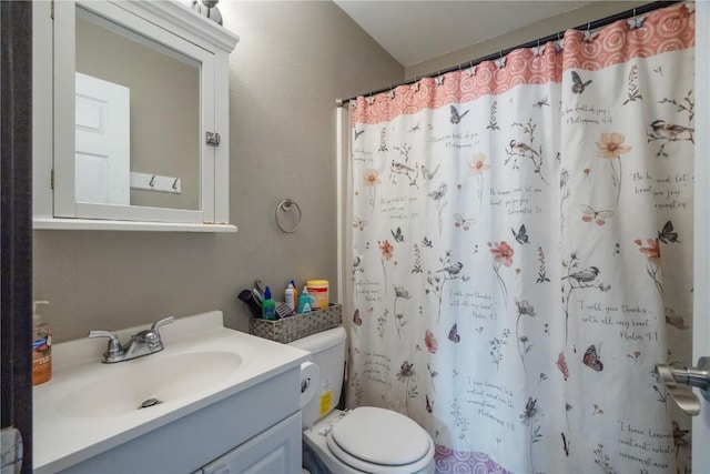 1708 Woodside Ct NW, Cedar Rapids, IA 52405 - bathroom with vanity and a shower with shower curtain