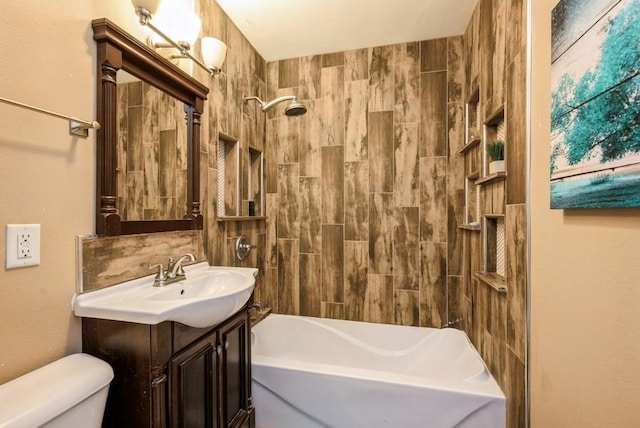 4524 Benton St, Cedar Rapids, IA 52402 - full bathroom with vanity and bathtub / shower combination