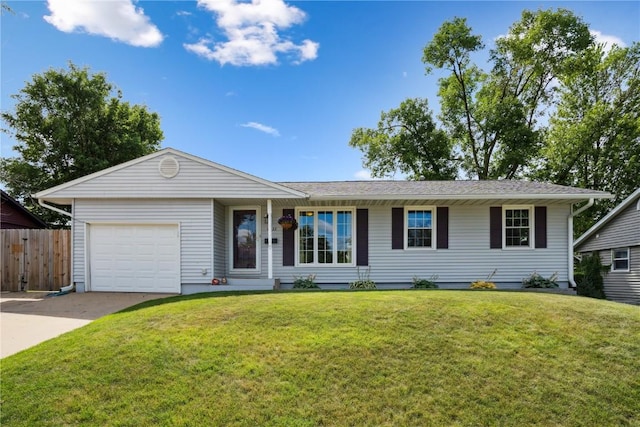 4633 White Pine Dr NE, Cedar Rapids, IA 52402 - ranch-style home with concrete driveway and an attached garage