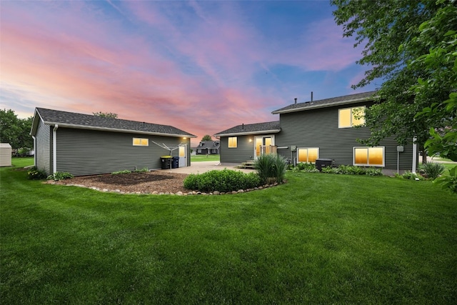 52 Thompson Dr, Palo, IA 52324 - view of green lawn with a patio