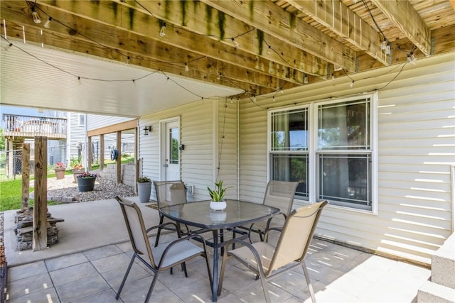 1017 Langenberg Ave, Iowa City, IA 52240 - view of patio with outdoor dining space
