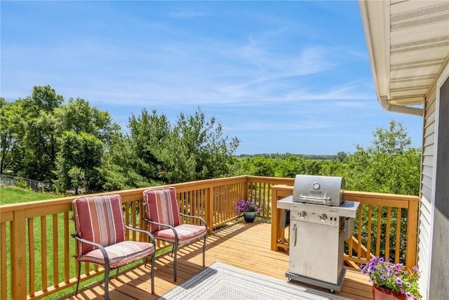 1017 Langenberg Ave, Iowa City, IA 52240 - wooden terrace featuring area for grilling
