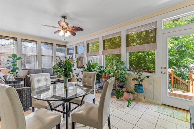 927 Southlawn Dr, Iowa City, IA 52245 - sunroom with plenty of natural light and tile patterned floors